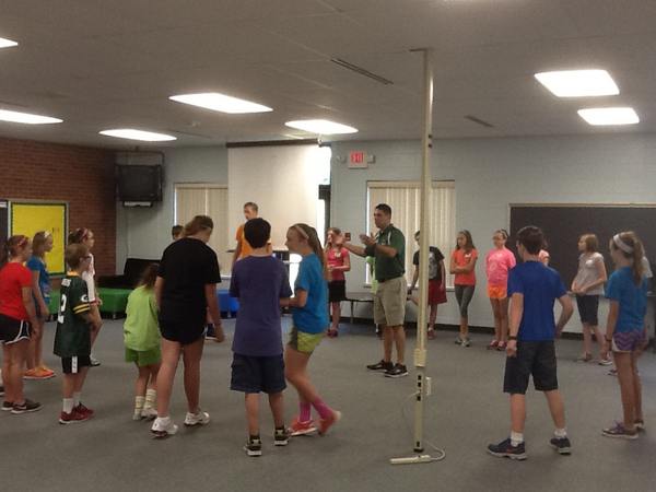 Our 6th grade students participating in leadership training with Beech Acres staff.  Great partnership!