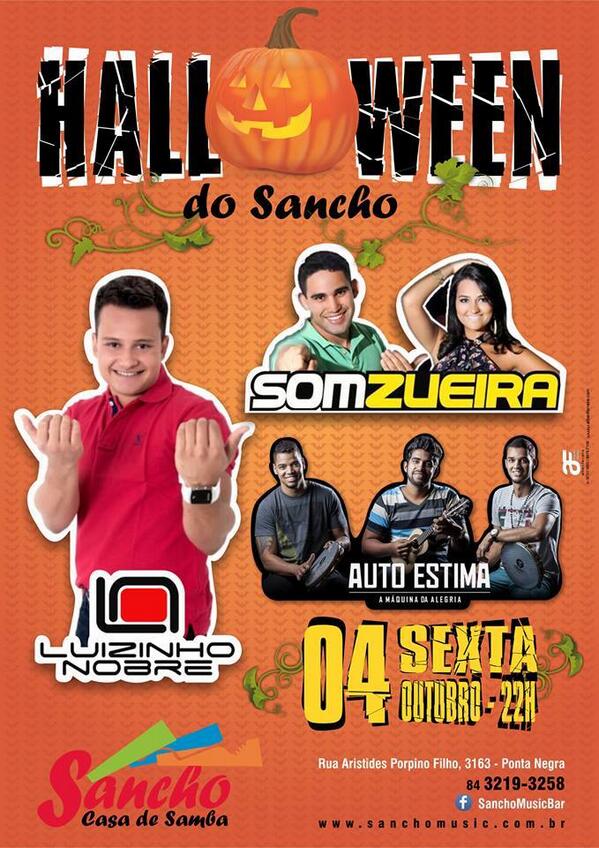 Somzueira's tweet photo. É HOJE! Preparem as fantasias!! #HalloweenDoSancho http://t.co/cPUqCdtu0l
