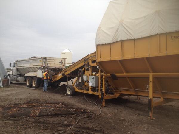 Last load of potato harvest 2013