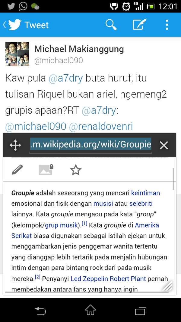 a7dry's tweet photo. "@michael090: Kaw pula buta huruf,itu tulisan Riquel bukan ariel,ngemeng2 grupis apaan?@renaldovenri @UlquiorraRiquel http://t.co/mv1dWVacrQ