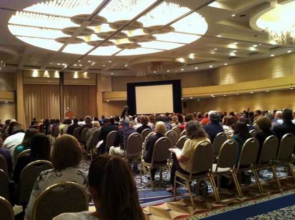 ProfAstrid's tweet image. Huge opening session at #TPtech