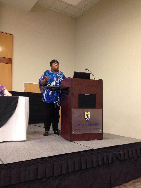 AfAmStudiesUNCG's tweet photo. Linda Sutton speaks passionately about all people being involved in protecting voting rights. #AFSCACE2013 http://t.co/UKk45fwJ0m