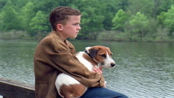 Telefeprensa's tweet photo. #TelefeCine Domingo 10.30 #MiPerroSkip Un tímido muchacho que crece con la ayuda de su amado perro, Skip. #FOTO http://t.co/R3YYaE7GeI
