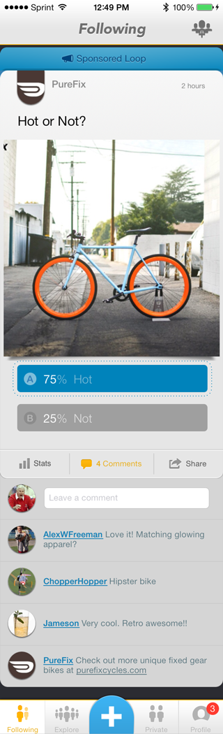 LoopItIn's tweet photo. Hot Bike? #PFcycles http://t.co/Q3ZQQL42aM