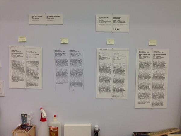 mikesteinhauer's tweet photo. I loved the ridiculously long labels! Thanks for the tour @jonshaughn, @lexiebuchanan &amp; @ming_tiampo http://t.co/SUBHW63pqf