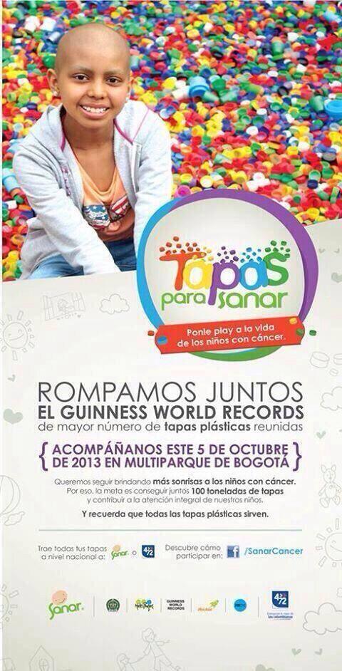 PoliciaColombia's tweet photo. Gracias a su aporte hemos entregado 12 toneladas de tapitas a @sanarcancer http://t.co/3VFZj6SZXL #TapasDeVida http://t.co/xD5xfgxHmW