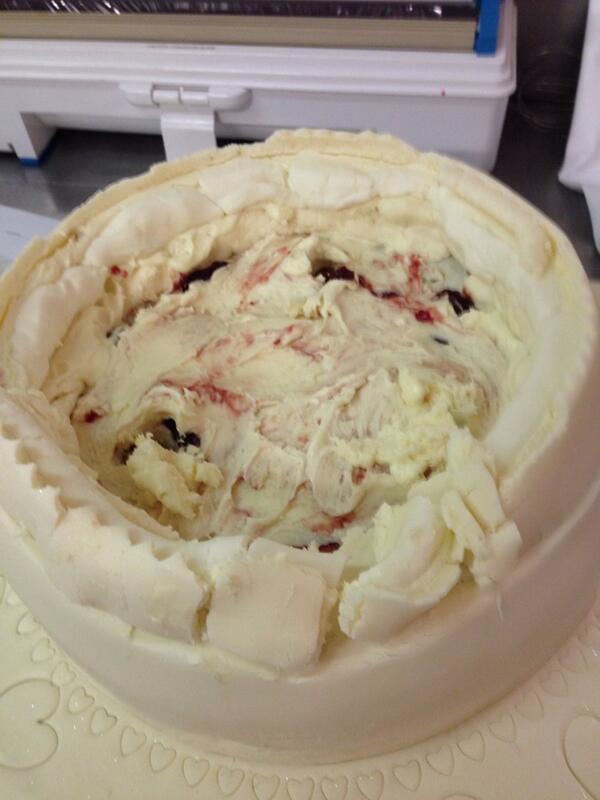 mp_burke's tweet photo. Not sure the wedding cake was meant to look like this!! #WTF @katiebarcroft good job Katie was on hand http://t.co/q5uawdhFEL