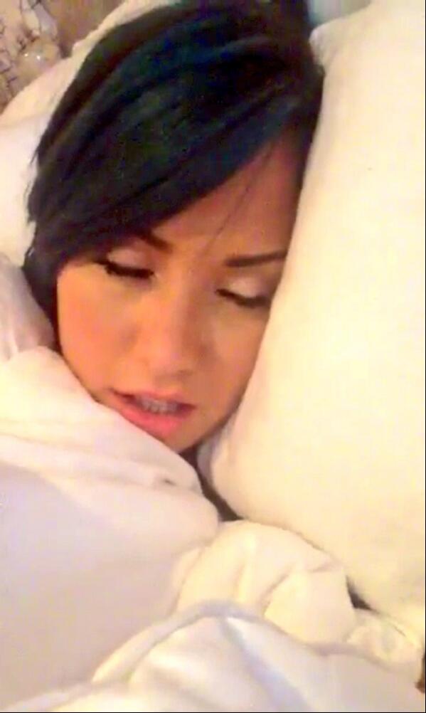 I was napping with mommy and I woke up before her. :P