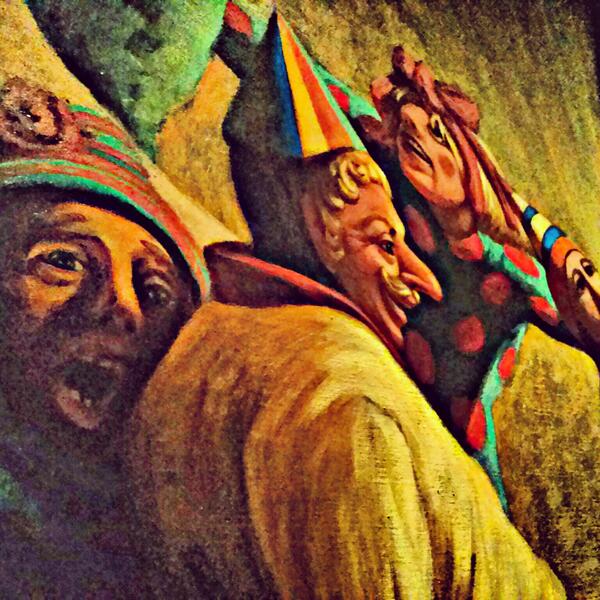 #wicked #painting at The #Mansion... #art #revelers #debauchery