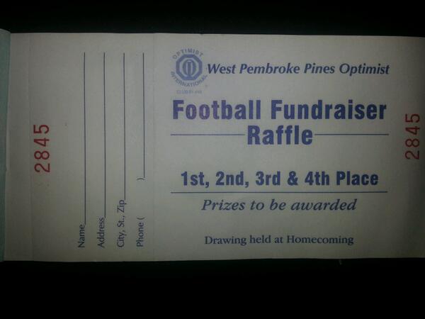 DFord97's tweet photo. I neglected to tell DF3 to keep the stubs for the raffle tickets he sent me. Love my teenager! http://t.co/NqruVDdBAQ