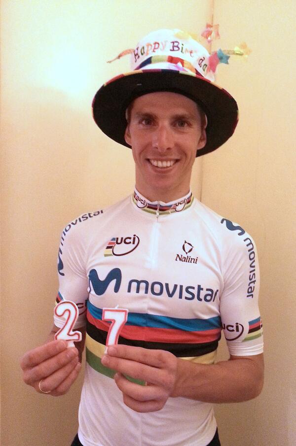 on Twitter: "Celebra su 27º cumpleaños y lo hace el maillot arcoiris. Parabens, http://t.co/LclynYlddK" / Twitter