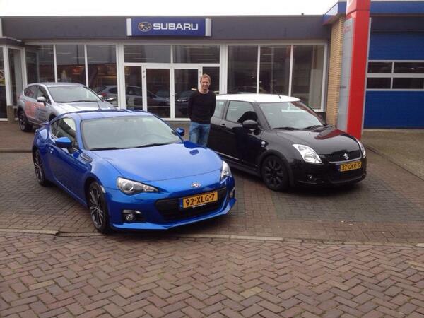 Je zult deze droom maar waarmaken vandaag. De Suzuki Swift inruilen voor de Subaru BRZ. Martijn, heel veel plezier!