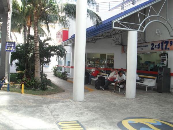 This   is the meeting place that the #ferry dock at #PuertoJuarez #IslaMujeres asigned to #transportation companies