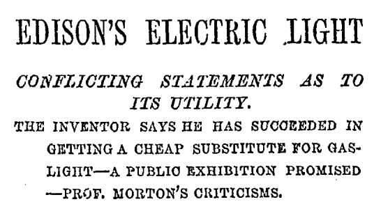 Don't listen to the critics. NYT in 1879: