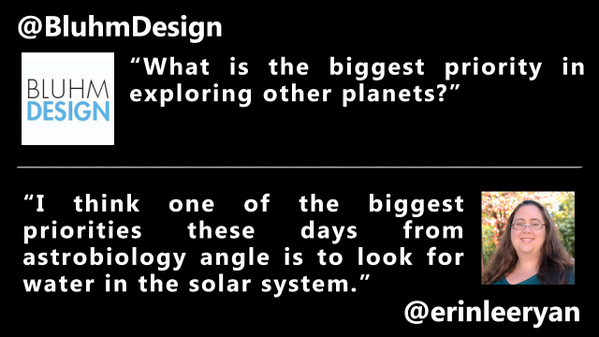 NASAShutdown's tweet photo. Heads up, astrobiology incoming! Great question from @BluhmDesign. #AskTweeps http://t.co/X7InNVhUSR