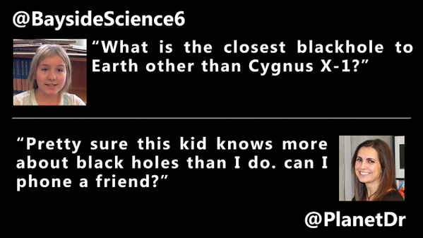 NASAShutdown's tweet photo. We've got some pretty smart kids over at Bayside Middle School! @BaysideScience6 #AskTweeps http://t.co/AkK69UR5YF