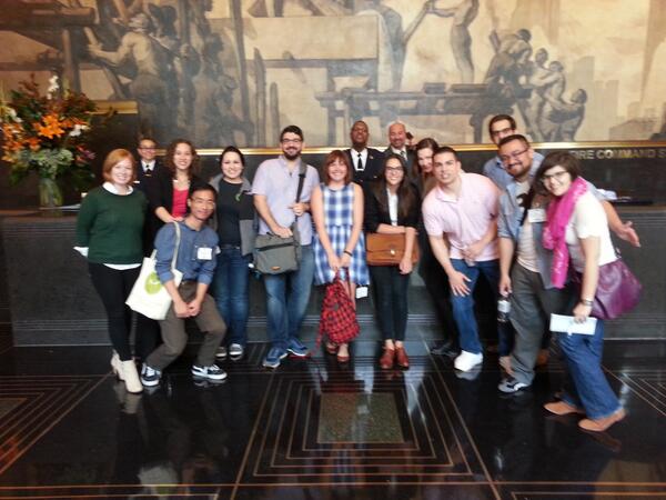 NBCULaunch's tweet photo. Check out our #LNWW @ #30Rock! @joshuafu @ElizaBayne @EmilyMcWinter @EarlyLateNight @nicolehammersla @NedaaSweiss http://t.co/Jy4FlvLQqn