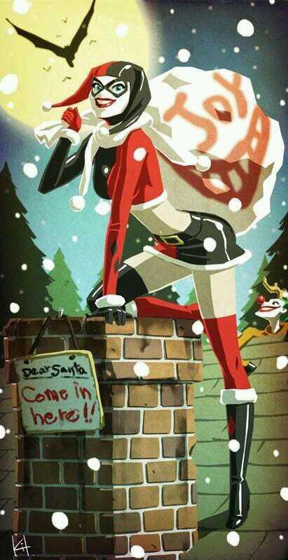 _Toxic_Bane's tweet image. "@BadLilJester: {Walks around in her Santa suit cause she can} http://t.co/uYjjHBihKw" Haa!, that's what I call Santa's little helper*smirk*