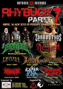 #RhybuckParty_VII |16 Nov |at pitu room |GS:FEARLESS (Bandung Deathmetal) | info <a href="/ZorEntertain/">Zor Entertainment</a> / 23098D42