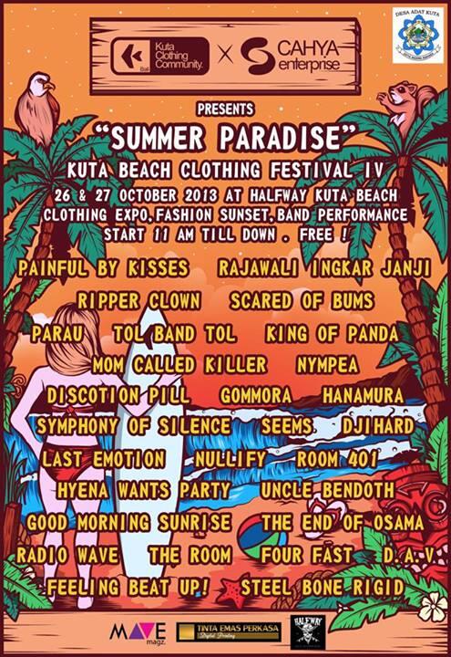 guys, tgl 27 Oktober kita tampil di acara <a href="/KING_community/">KING community</a> pastinya banyak band-band dan brand-brand lokal yg keren.