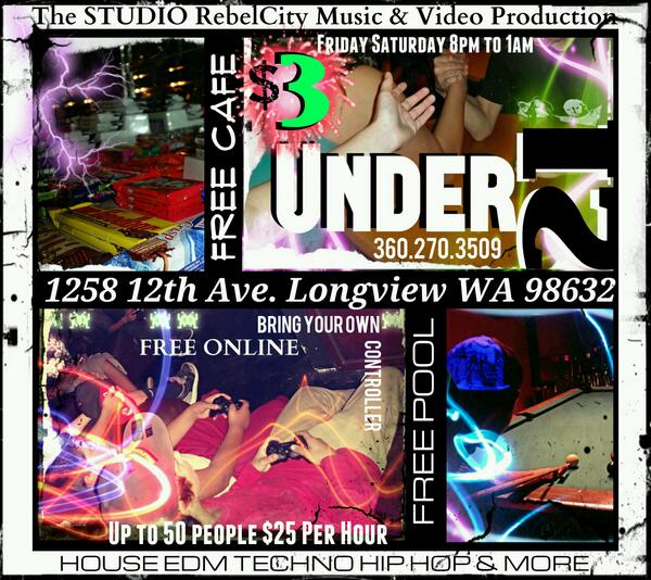 RebelCityClub's tweet photo. FRIDAY SATURDAY, 8PM TO 1AM, $3 All Access FREE CAFE
HOUSE EDM TECHNO HIP HOP &amp; MORE WITH DJ SWIM
FREE POOL &amp; GAMING http://t.co/o6y4U7aXvy