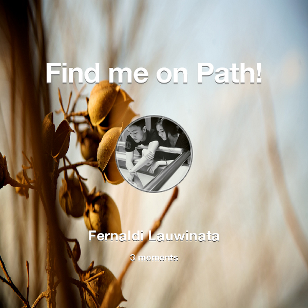 fernaldiii's tweet photo. Find me on #Path now! Go to: http://t.co/FfLtNNS3Aq! #thepersonalnetwork http://t.co/xF6nIzsPb9