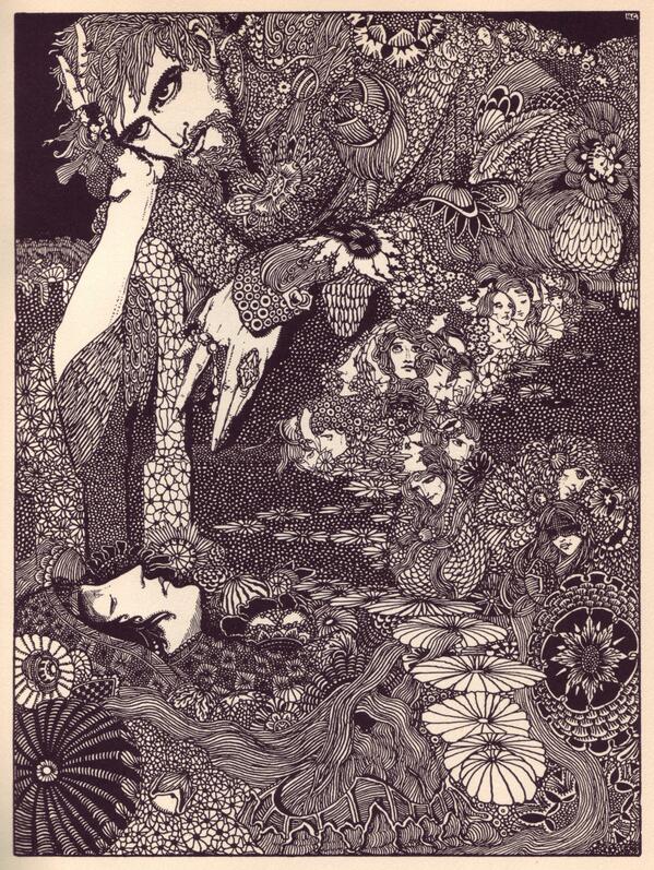 Harry Clarke -- One Of Many Book Illustrations Created In 1919 For A Collection Of Edgar Allan Poe Tales