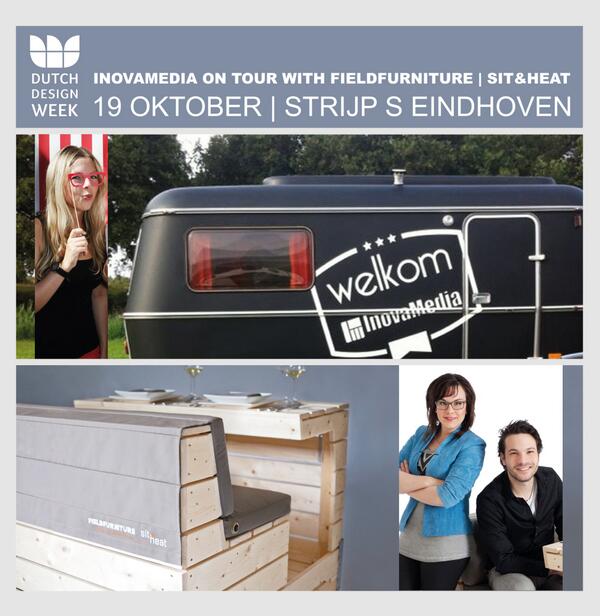 Vanaf morgen ON TOUR met <a href="/ArdieBOMM/">Ardie van Bommel</a> en <a href="/sitandheat/">Sit & Heat</a>! Wie ons als 1e vindt krijgt een Eindhovense beloning ;) #DDW13