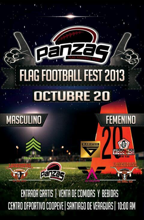 Y este domingo vs <a href="/soldiersflag/">Santiago Soldiers</a>  vs <a href="/Panzas_Flag/">Panzas Flag Football</a>