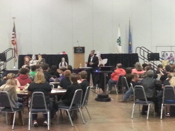 Members of <a href="/Oklahoma4H/">Oklahoma 4-H</a> Southeast District Leadership Conference learning 'There's no place like 4-H' <a href="/ArdmoreConvCtr/">Ardmore Conv Center</a>