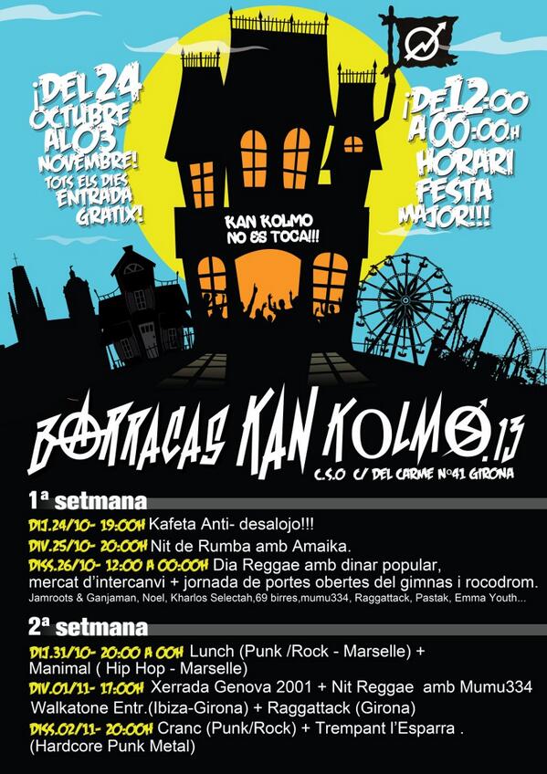 cgtgirona's tweet photo. S'acosten les #Fires2013 de #Girona. Programa: #KanKolmoNoEsToca http://t.co/Rb2GgykvLQ