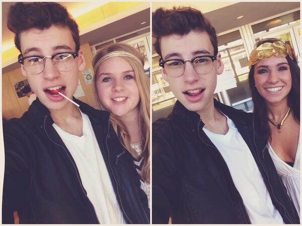 JackBaran's tweet photo. double selfies http://t.co/qqPwuTnf9N