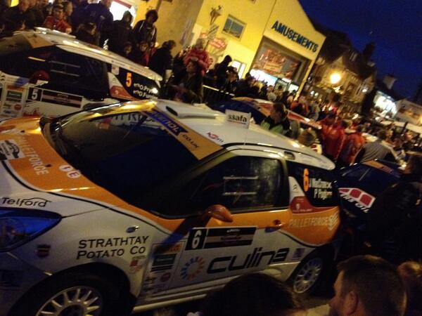 Big crowds here at the start of @RallyeSunseeker