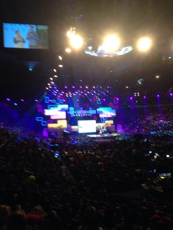 Having a great time with 20,000 student leaders at We Day Vancouver.