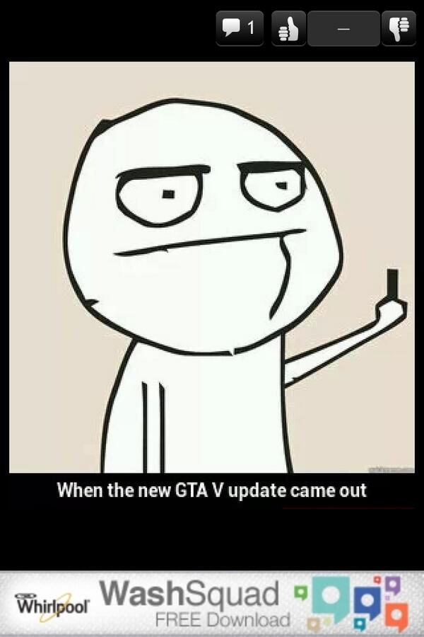 MetalJG's tweet photo. GTA V UPDATE. #feelings http://t.co/J17K9cqKyv