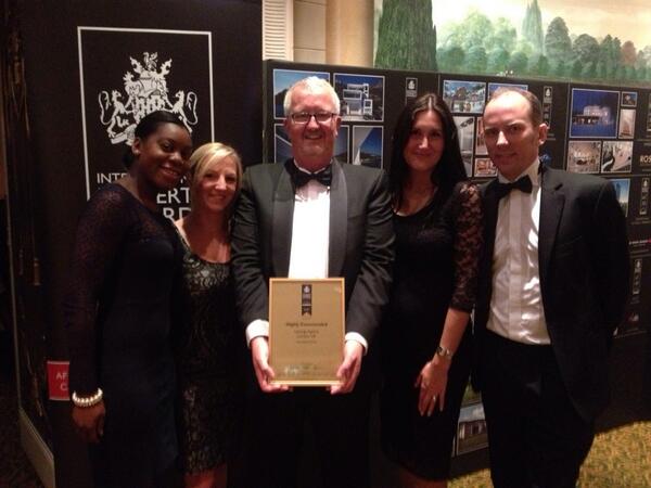 MyLondonHome's tweet photo. Here's that photo again...The team with our award for Best Letting Agent London! So delighted! http://t.co/P2xNqnn3W3 #chuffed