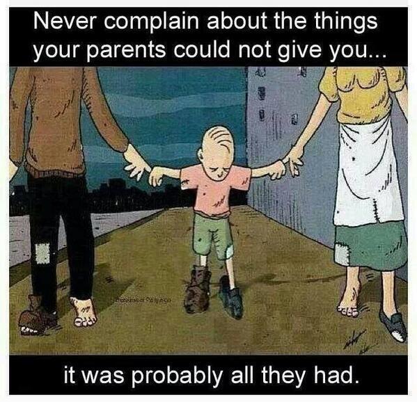 Always respect your parents!