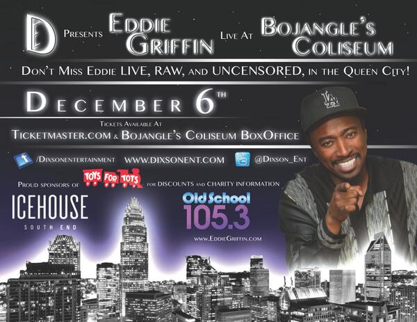 Dixson_Ent's tweet photo. Everyone get ready to catch Eddie LIVE in Queen City! http://t.co/9g19kL4TOn
