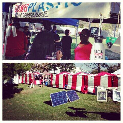 greenpanthersX's tweet image. s/o #greenpanther @dumbplastic solar powered @CSUSBEcoFest rt. now