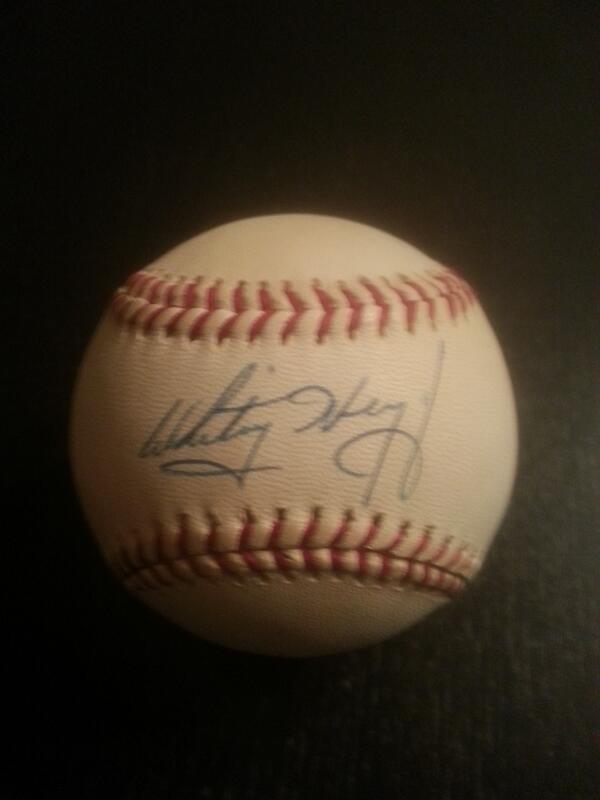 108Stitches's tweet photo. This game has us in a giving mood. RT for a chance to win this Whitey Herzog signed ball. Winner announced tomorrow. http://t.co/hQxaNWSpqR