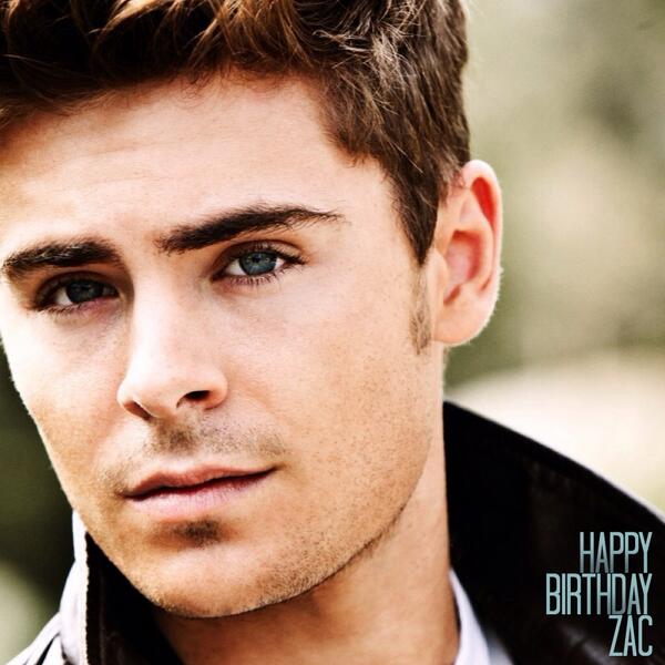 ZacEfron's tweet photo. Retweet to wish Zac a very HAPPY BIRTHDAY! What's been your favorite Zac role? - #TeamZE #HappyBirthdayZac http://t.co/jaytXCzM6N