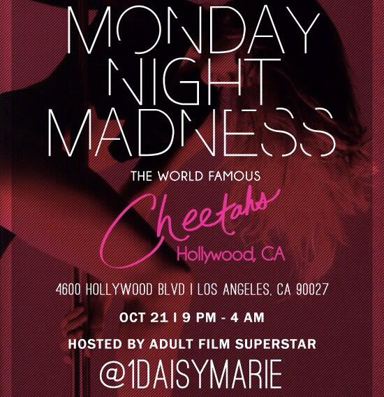 This Monday join me for some Monday night football. Club Cheetahs in hollywood.#Host2013 http://t.co