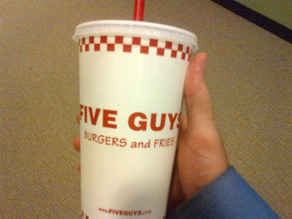 opsfgt's tweet photo. "Five Guys Burgers and Fries, in lieu of a bonus," the ops fgt cries.    

-Steinbeck http://t.co/6gSKeKvKVO