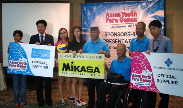 ParalympicMsia's tweet photo. @AYPGMalaysia many thanks to our caring corporate citizens! Happening in Kuala Lumpur 26-30th Oct 2013 http://t.co/juynhCJdCl