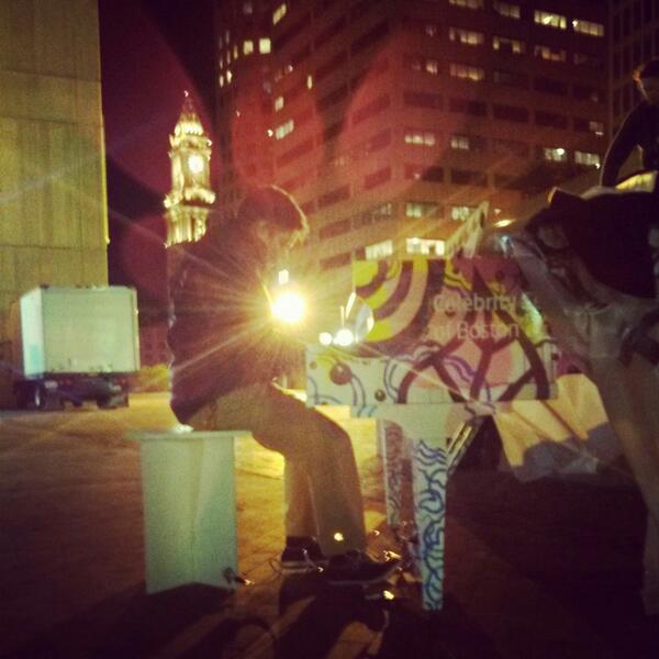 TheGreatAkBand's tweet photo. Taken a Government Center a couple weeks ago. The subject is Alan Balanda. @streetpianosBOS #StreetPianos http://t.co/aCryFNm0Ev