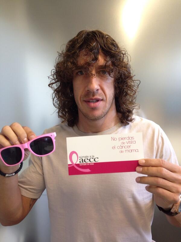 Carles5puyol's tweet photo. Súmate al rosa!!! http://t.co/uQApe4bBN7