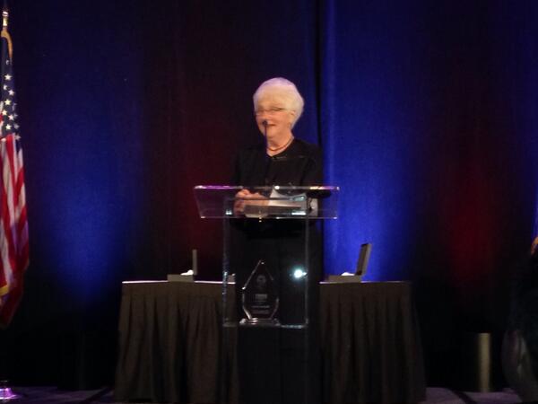 RightWisconsin's tweet photo. The winner of our first Margaret Thatcher award. One of the #rightwomen - Margaret Farrow. http://t.co/fDYnXEfYEZ