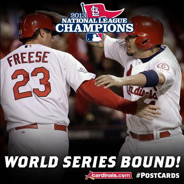 Your Cardinals are headed to the WORLD SERIES!