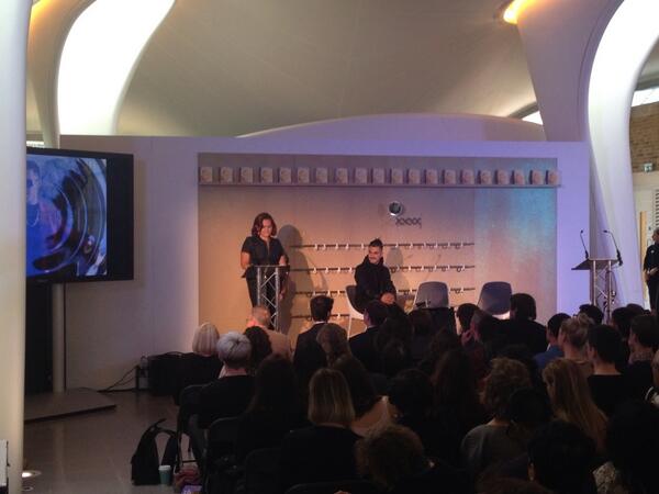 DLDConference's tweet image. #89plus: niko the ikon and tierney finster about love and global relationships with personal identity #dld13