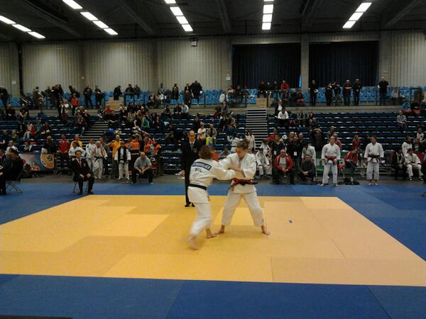 RafMoortgat's tweet photo. De spits is eraf op het #vkjudo. http://t.co/aY5H6VFtR6